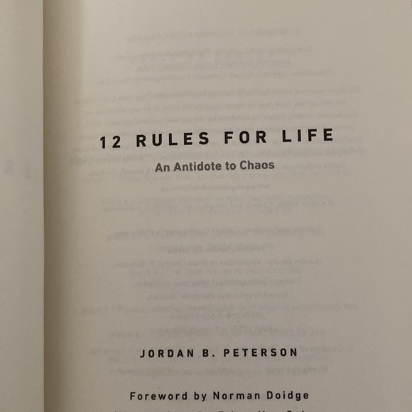12 Rules for Life By Jordan Peterson Hardcover Book - Picture 4 of 5